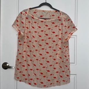 Kate Spade Flamingo Top